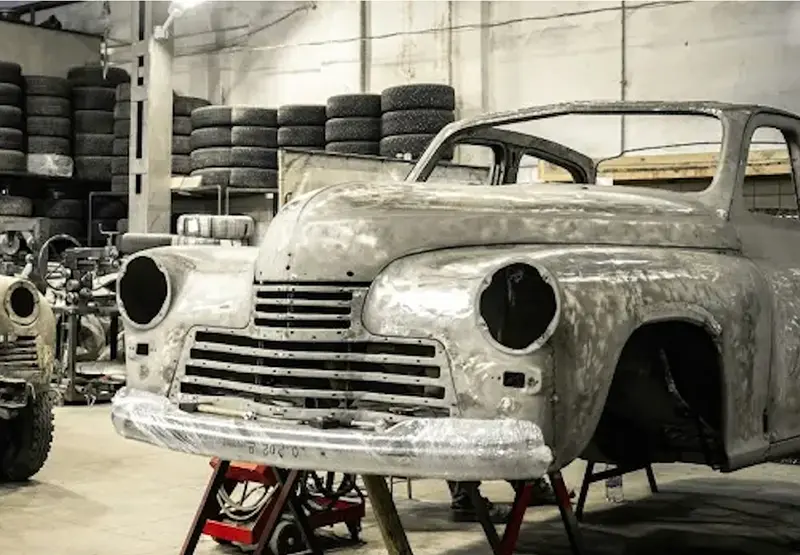 Classic car fuel to electric conversion