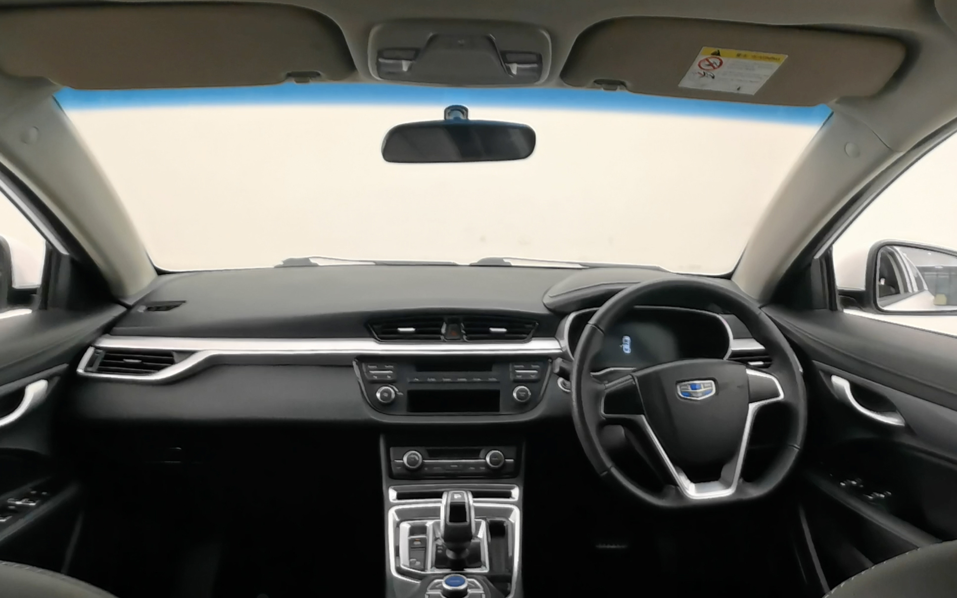 Dashboard interior reconstruction work shot